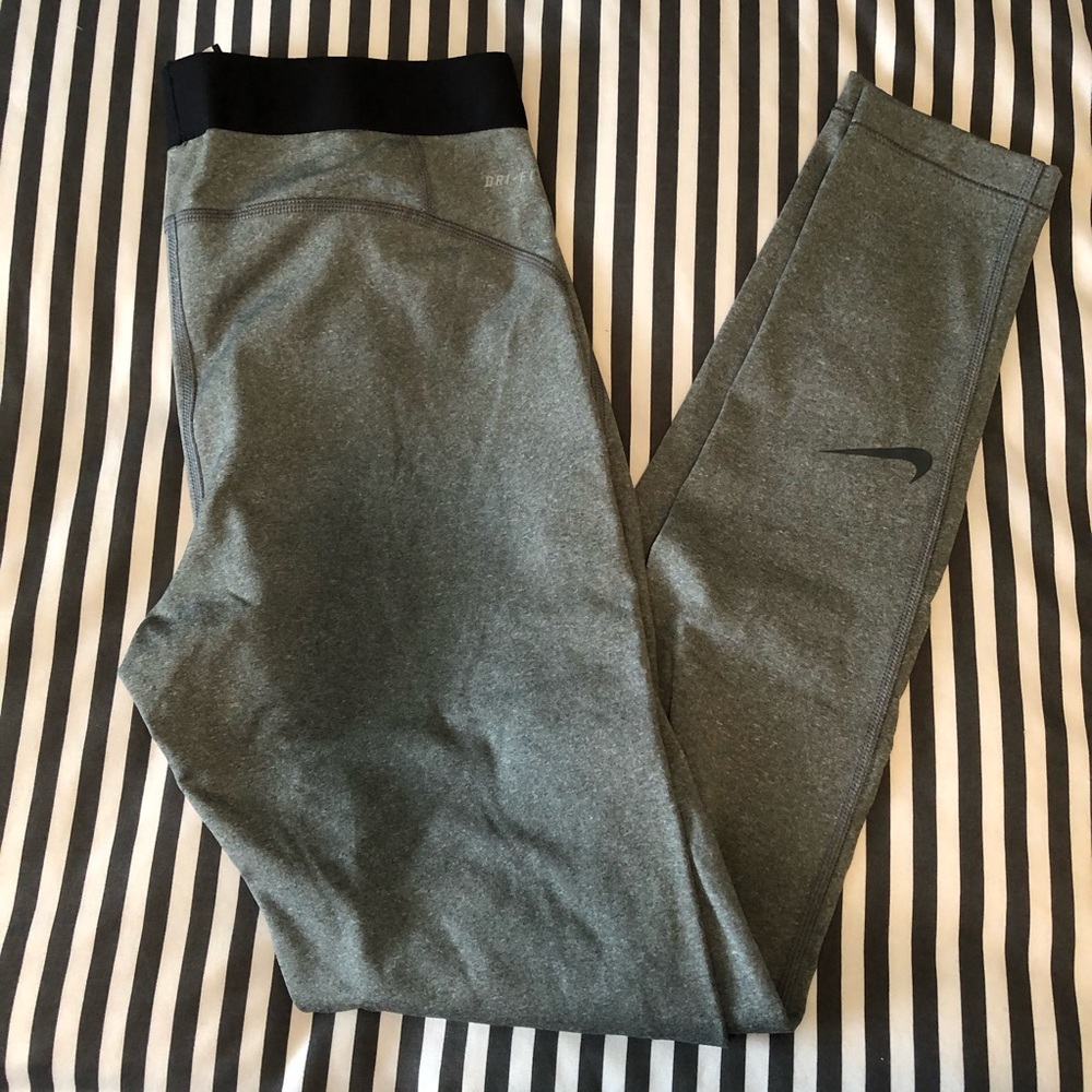 Nike Gray Running Tights